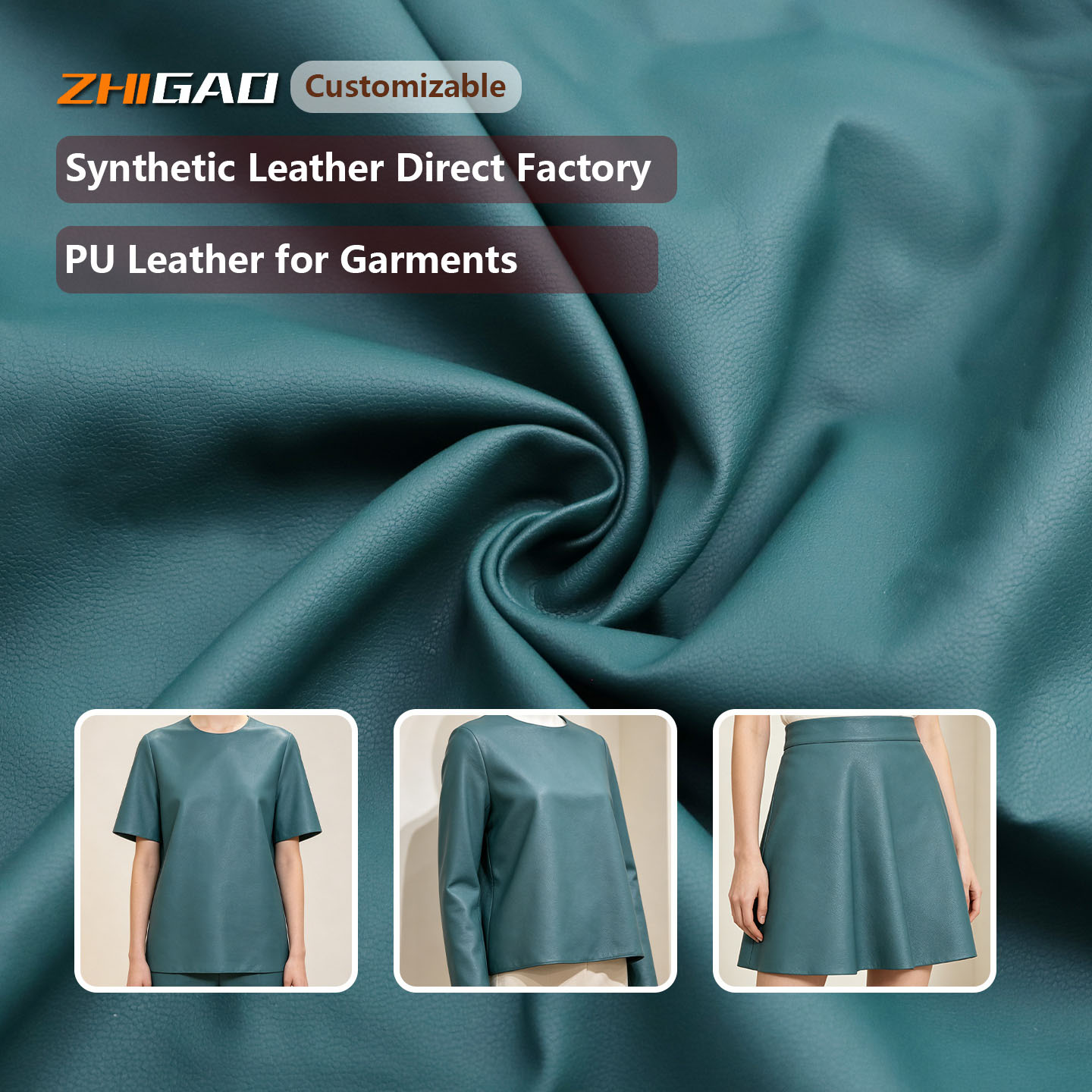Garments Leather for Pants | Stretch Synthetic PU Leather Fabric for Trousers | Xianggao Leather Factory