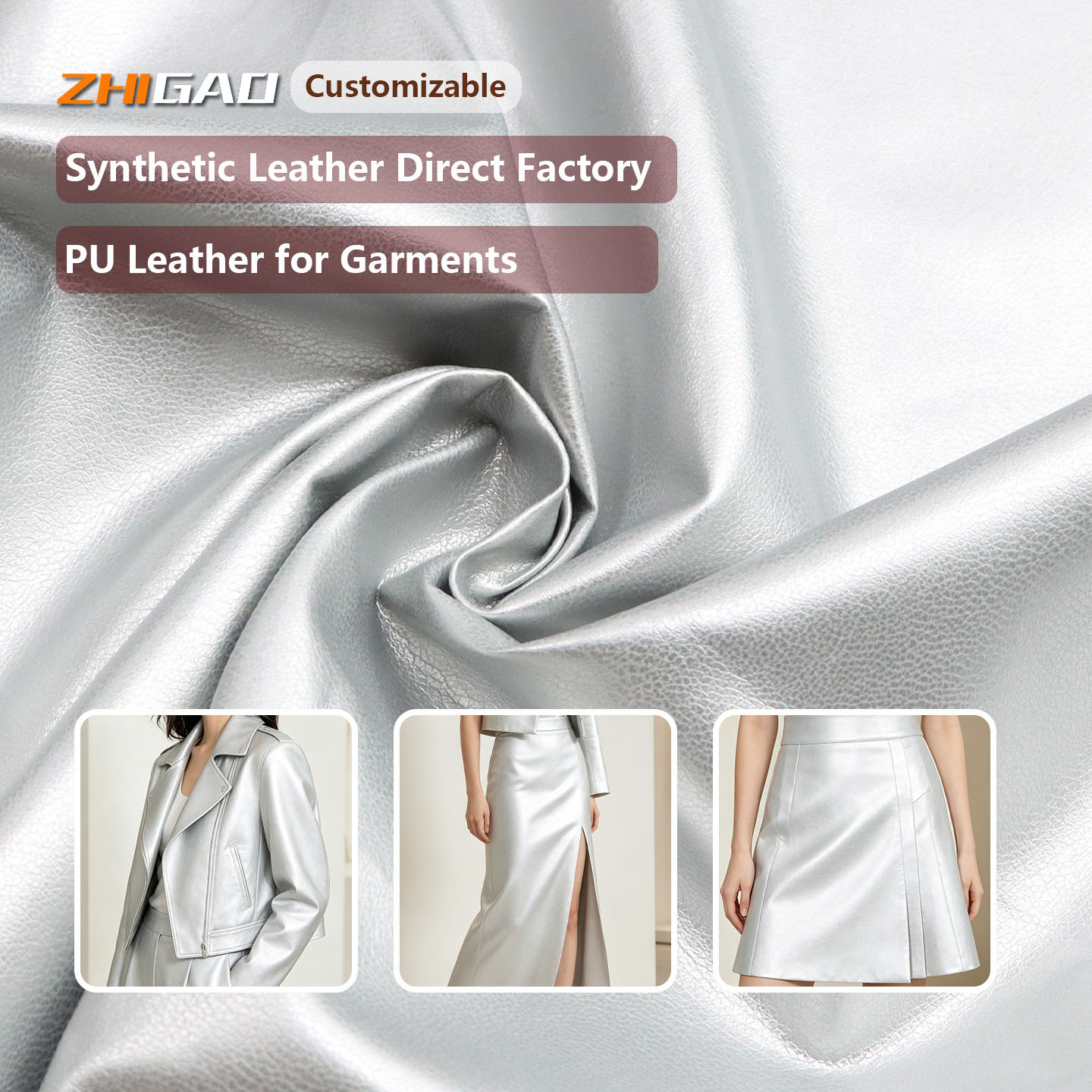 Premium Durable PU Leather Fabric for Fashion Jackets |Garments Leather for Jacket |  Xianggao Leather Factory