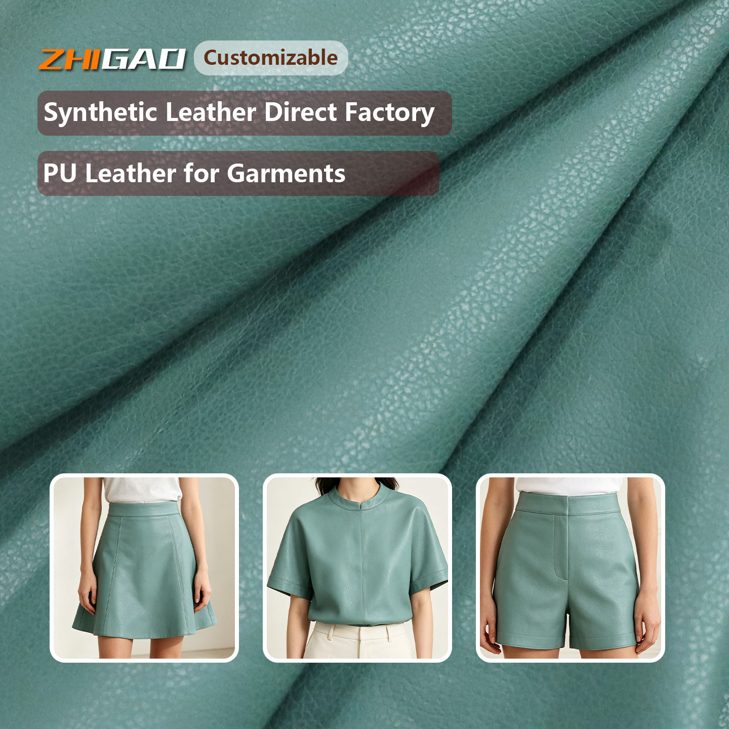 New Design Fashion Garments PU Leather | Durable & Affordable Factory Direct Fabric | Xianggao Leather Factory