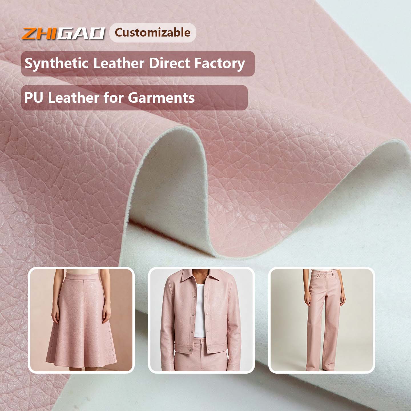 High-Quality PU Leather Fabric | Custom PU Leather for Garments | Synthetic Leather Direct Manufacturer