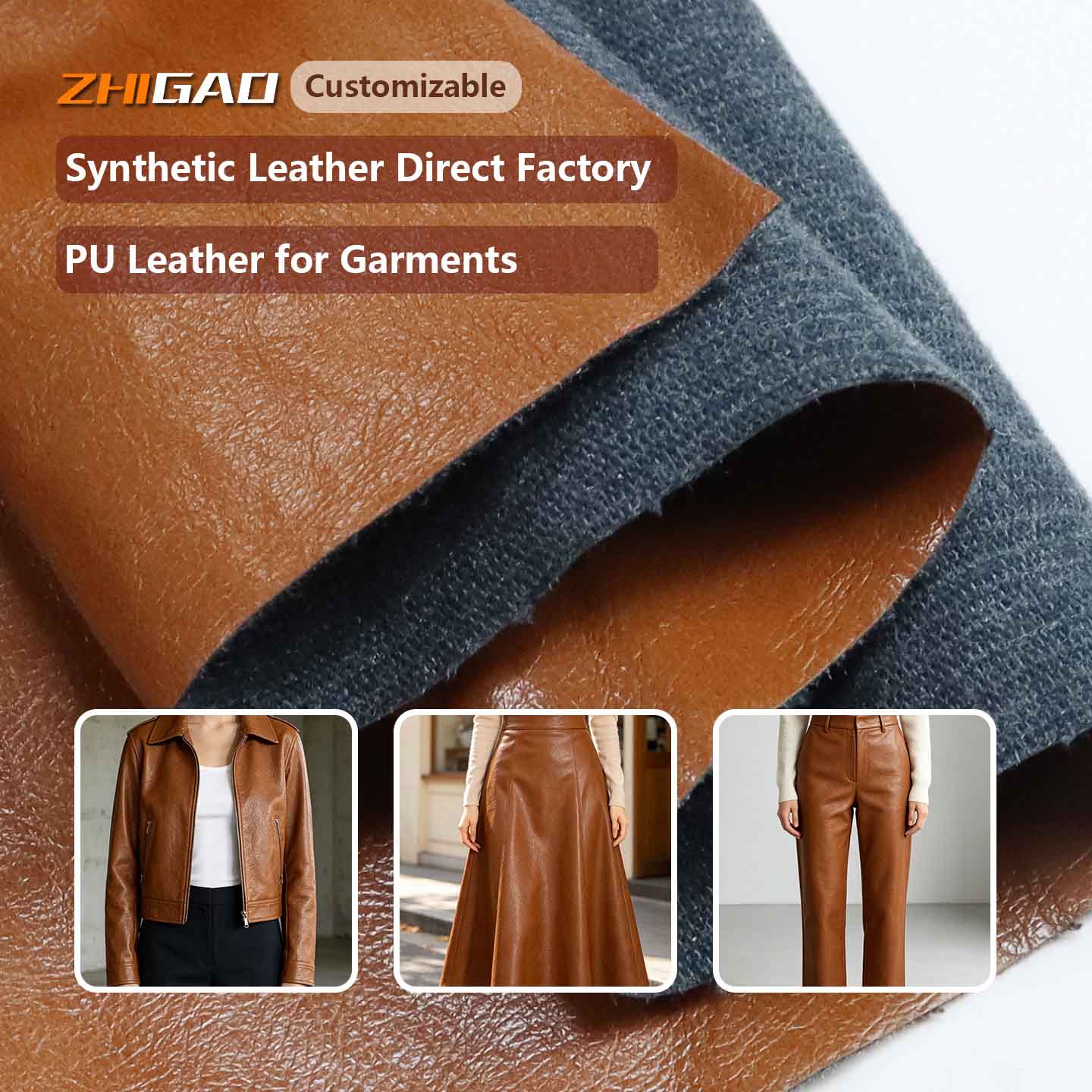 Premium PU Synthetic Leather for Apparel | Leather for Jacket, Direct Factory Wholesale